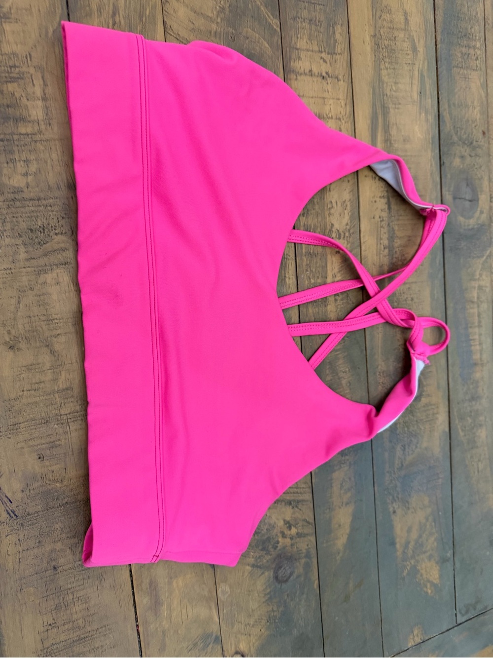 ZYIA Hot Pink Strappy Sports Swim Top